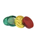 Grinder Metal Red-Gold-Green 4 Parts 52mm - Χονδρική